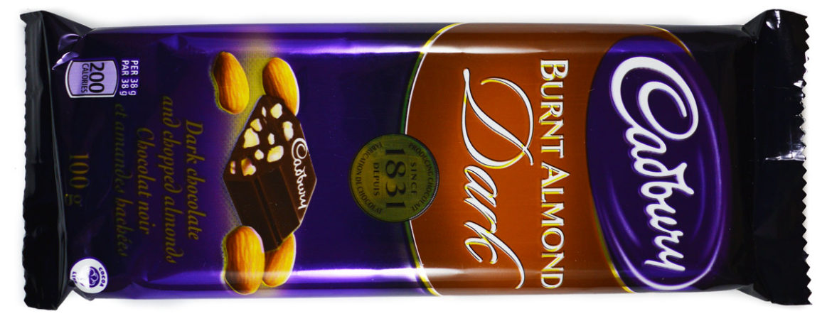 Cadbury Burnt Almond Dark – Decent Dark Chocolate with Crunchy Almonds