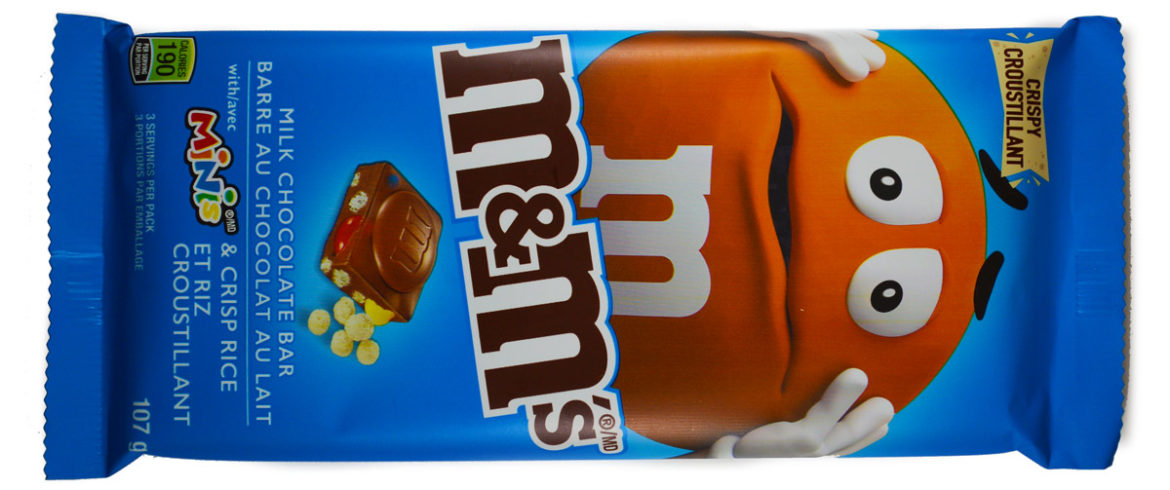 M&M’s Milk Chocolate Bar with Minis & Crisp Rice – Needs More Crispiness